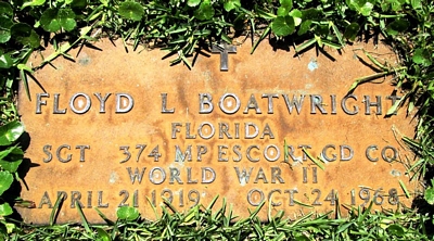 Floyd Luther Boatwright Gravestone