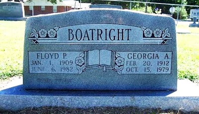 Floyd Parkinson Boatright and Georgia Alice Jean Gravestone