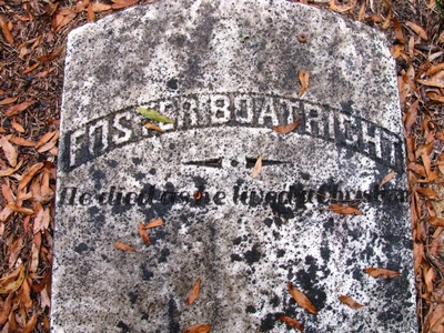 Foster B. Boatwright Gravestone