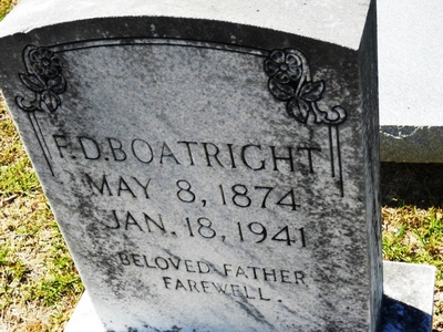 Francis David Boatright Gravestone