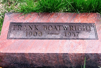 Franklin Mybrum Frank Boatwright Gravestone
