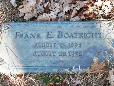Frank Early Boatright Gravestone