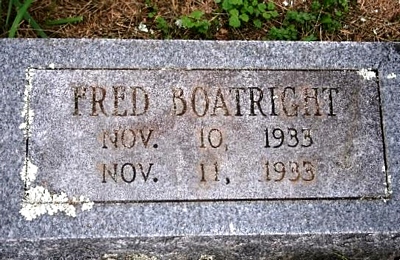 Fred Boatright Marker