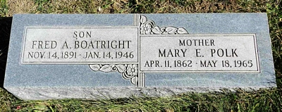 Frederick Albert Boatright Gravestone