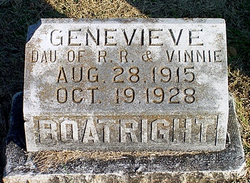 Genevieve Boatright Gravestone