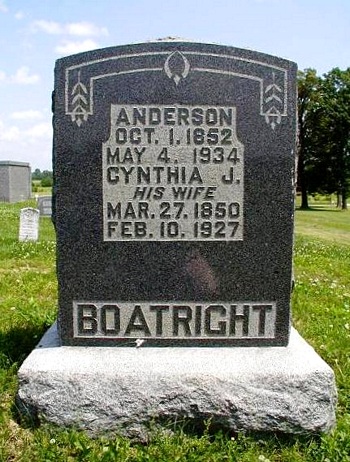 George Anderson Boatright and Cynthia Jane Norman Gravestone