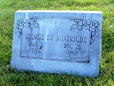 George Edward Boatright Gravestone