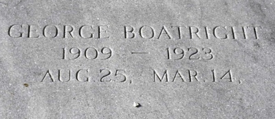 George T. Boatright Gravestone