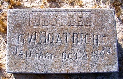 George W. Boatright Gravestone