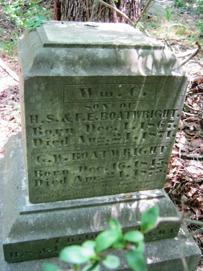 George Walton Boatwright Gravestone