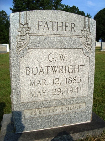 George Washington Boatwright Gravestone