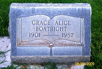 Grace Alice Barton Boatright Gravestone