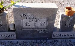 Grady Emmitt Boatright Gravestone