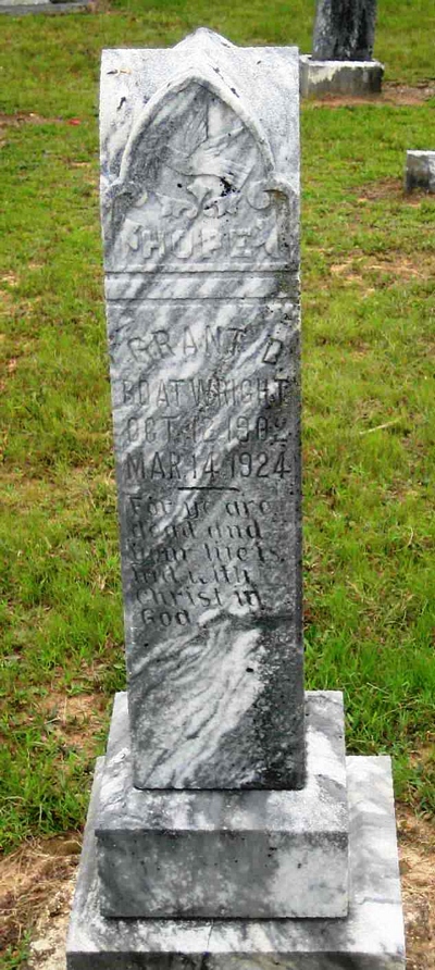 Grant D. Boatwright Gravestone