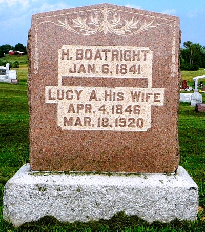 Harmon Boatright and Lucy Ann Brown Gravestone