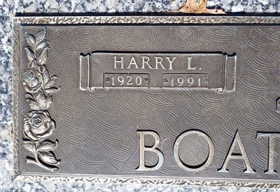 Harry Louis Boatright Gravestone