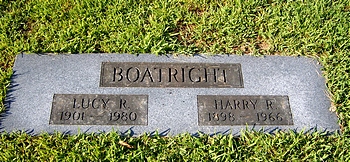 Harry Russel Boatright and Lucy Ellen Rothrock Marker