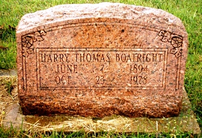 Harry Thomas Boatright Gravestone