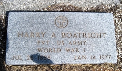 Henry Arthur Harry Boatright Gravestone