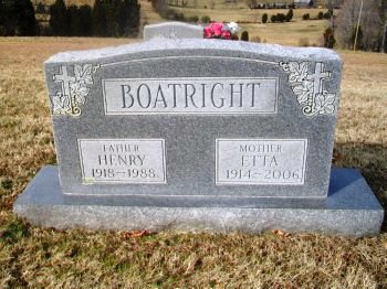 Henry and Etta Mae McGhee Boatright Gravestone