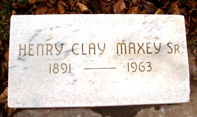 Henry Clay Maxey Marker