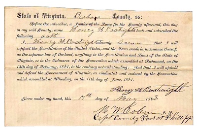 Henry H. Boatwright Oath