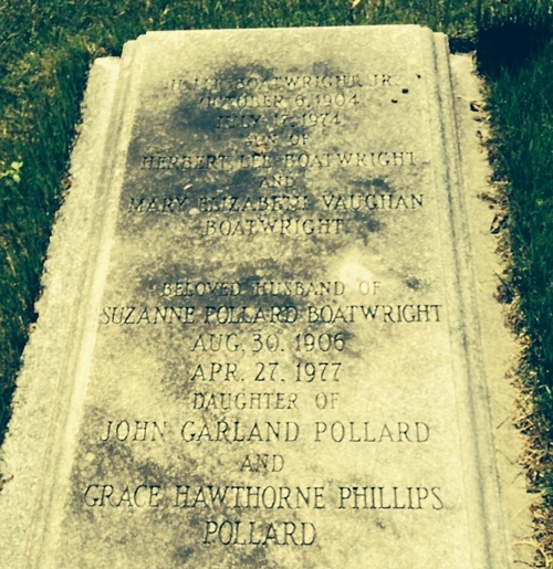 Herbert Lee Boatwright - Suzanne Virginia Pollard Gravestone