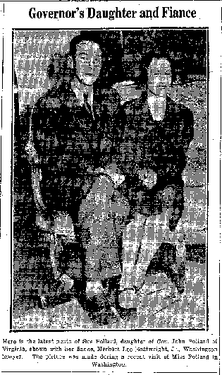 Herbert Lee Boatwright - Suzanne Virginia Pollard Wedding