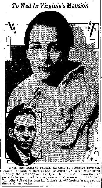 Herbert Lee Boatwright - Suzanne Virginia Pollard Wedding