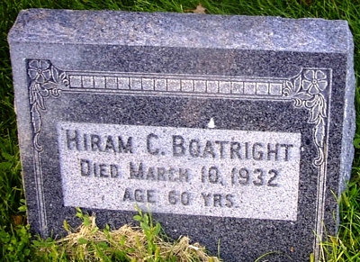 Hiram Calvin Boatright Gravestone