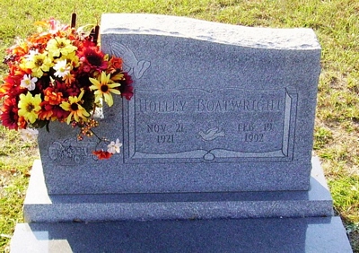 Holley Boatwright Gravestone