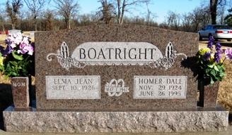 Homer Dale Boatright Gravestone