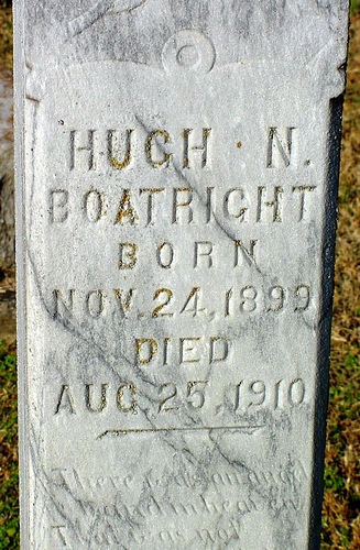 Hugh Neff Boatright Gravestone