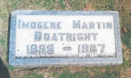 Imogene Martin Boatright Gravestone