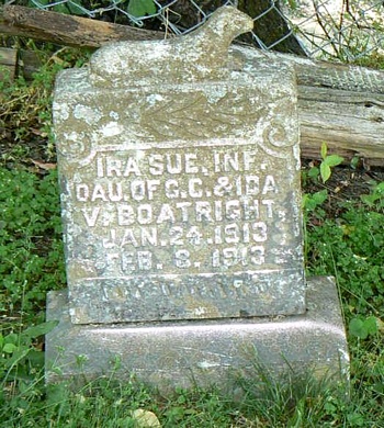 Ira Sue Boatright Gravestone