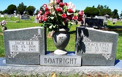 Jack Lee Boatright Gravestone