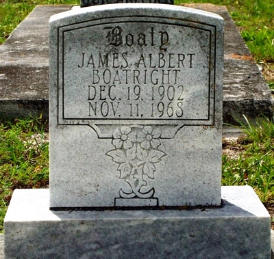 James Albert Boatright Gravestone