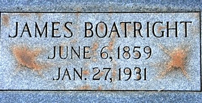 James B. Boatright Gravestone