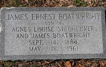 James Ernest Boatwright Marker