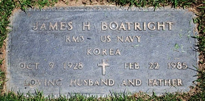 James Hugh Boatright Gravestone