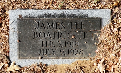 James Lee Boatright Gravestone