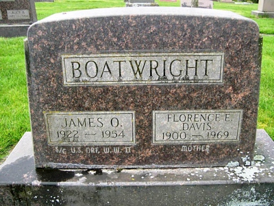 James Otis Boatwright Gravestone