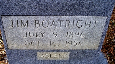 James W. Boatright Gravestone