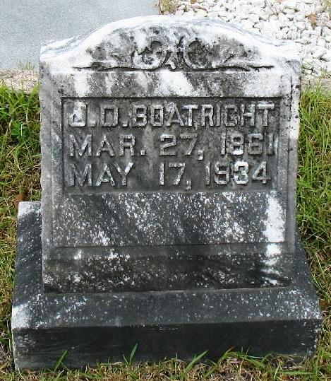 Jefferson Davis Boatright Gravestone
