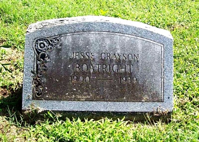 Jesse Grayson Boatright Gravestone