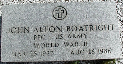 John Alton Boatright Gravestone