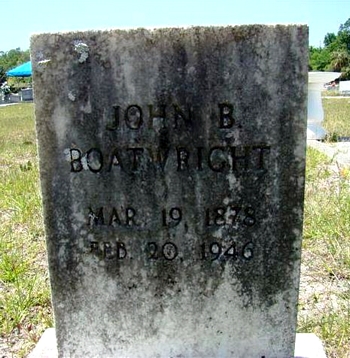 John B. Boatwright Gravestone