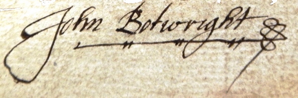 John Botwright Signature