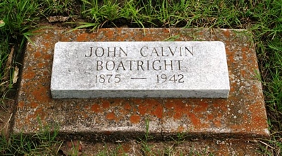 John Calvin Boatright Gravestone
