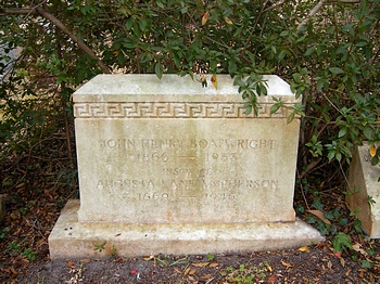 John Henry and Augusta Lane McPherson Boatwright Gravestone